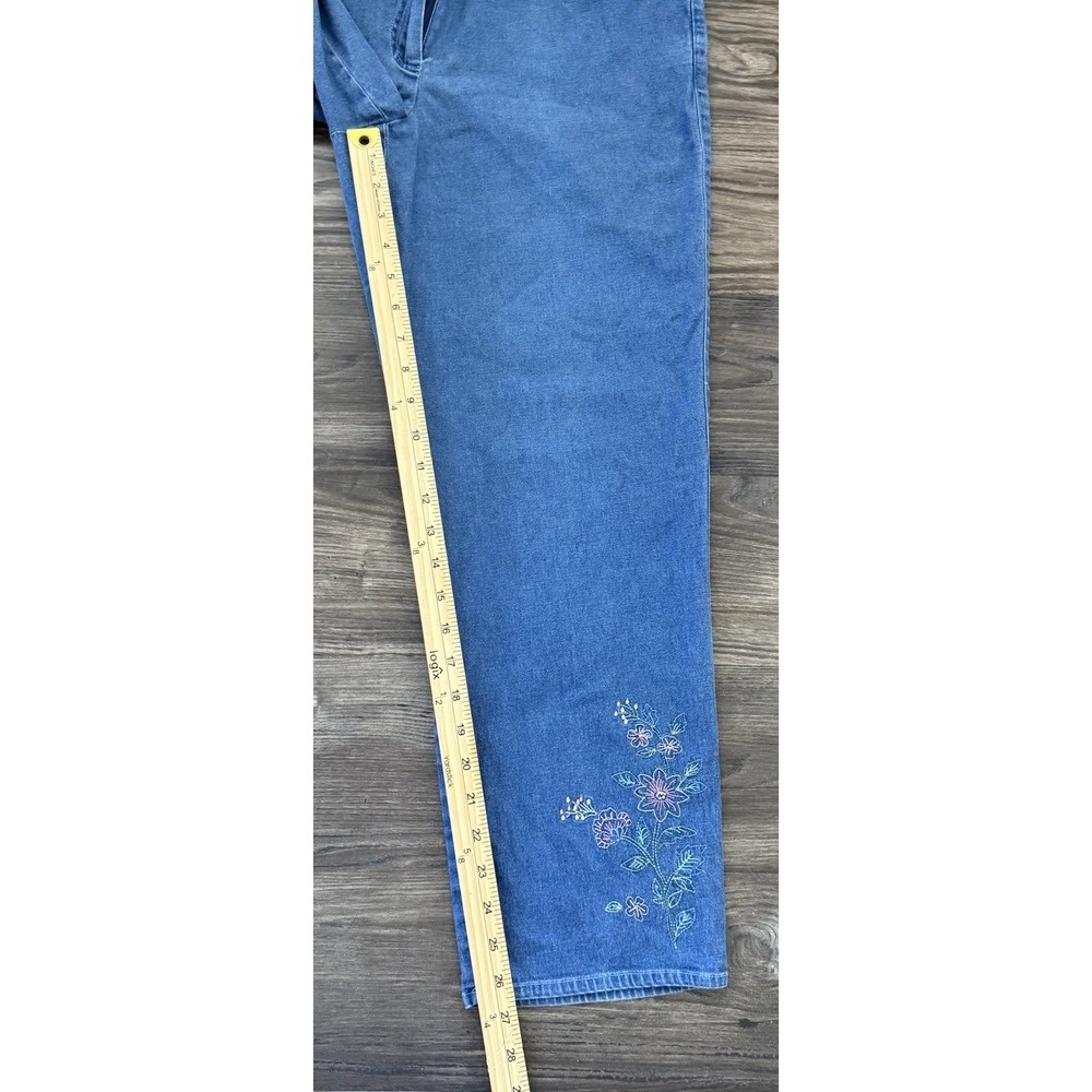 SOLD
core teacher core floral Top Jeans Sz 10 Boho Vintage‎ Y2K indie - Picture 10 of 16
